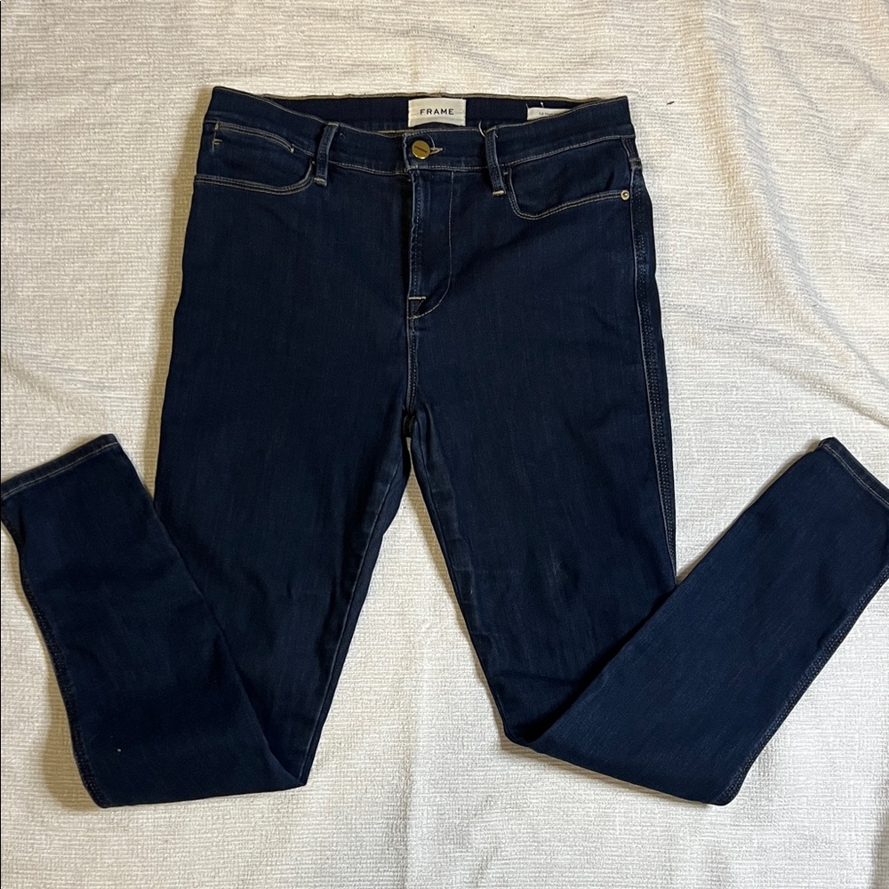 Frame Denim Dark Blue Women's Skinny Jeans